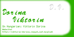 dorina viktorin business card